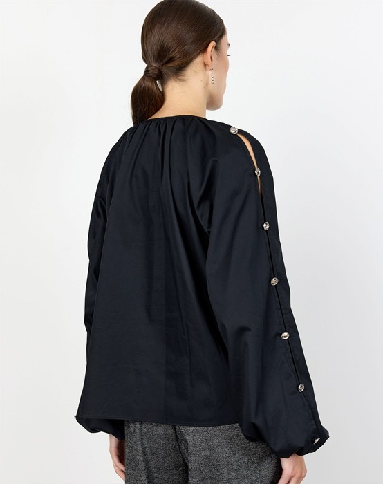 LR-Isla Solid 131 Bluse - Black 